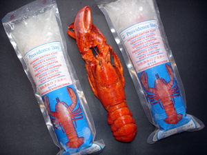 lobster in heavy brine, popsicle